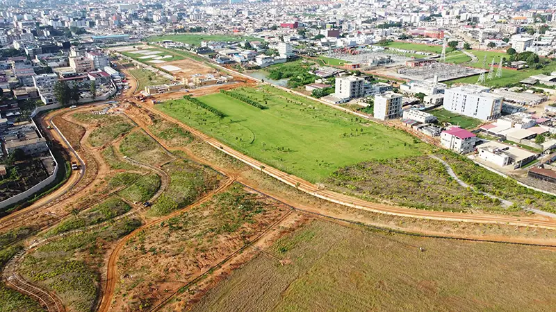 Parc Urbain Akouedo - Côte d'Ivoire - HD - chantier setpembre 2023